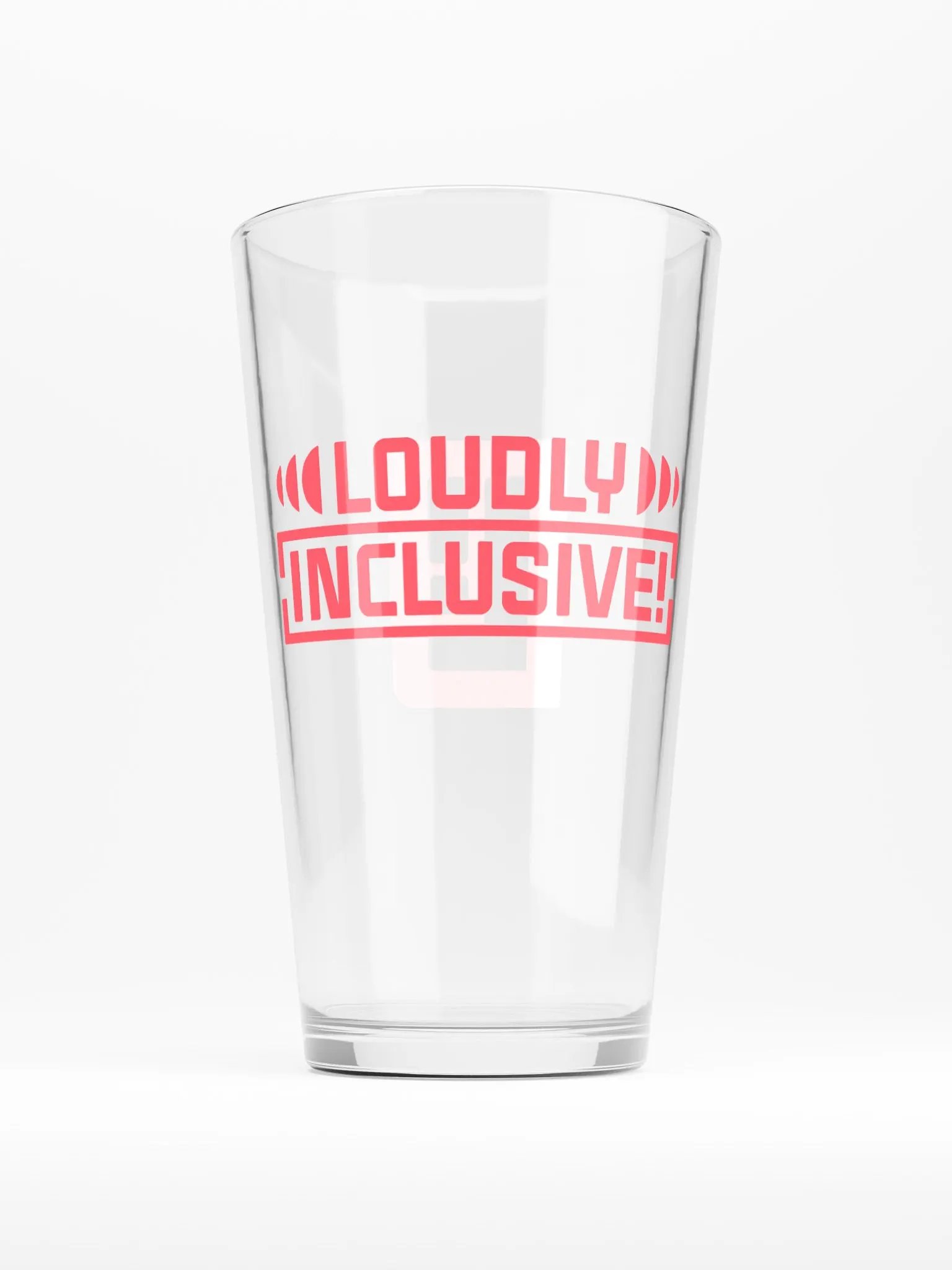 Vibrant Pink Logo Pint Glass product image (2)