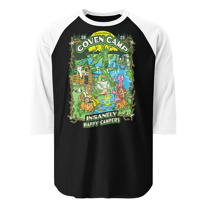 Coven Camp 25 Logo Raglan Tee product image (1)
