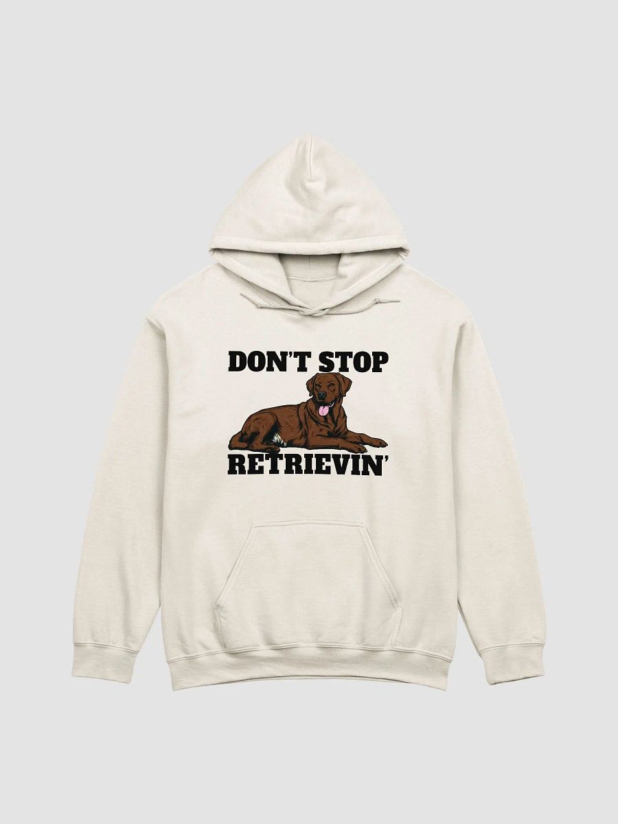 Don't Stop Retrievin' Hooded Sweatshirt of a Labrador Retriever(Choco) | Funny Hoodie for Lab Paw-rents product image (21)