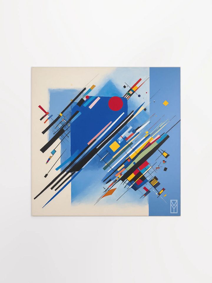 Poster Abstraction of the Blue Screen product image (1)