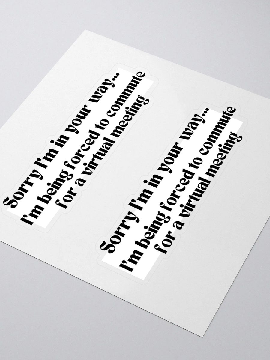 2 Stickers- Sorry I'm Commuting product image (8)