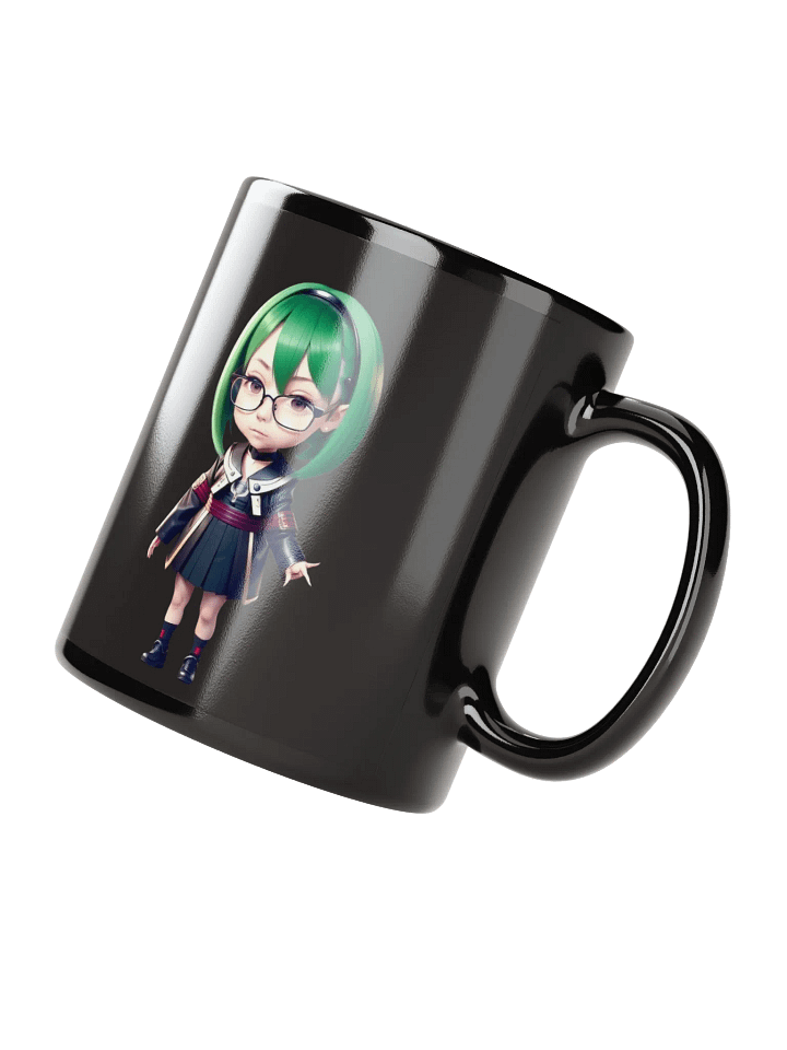 (GREEN CHIBI) K Black Mug product image (2)