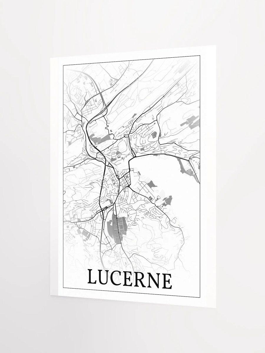 Lucerne, Switzerland, city map print product image (9)