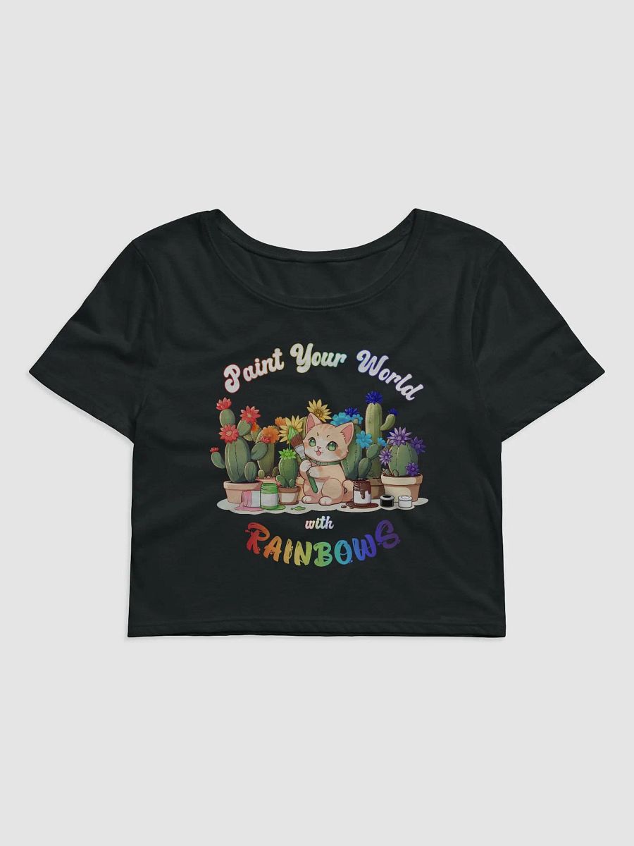 Rainbow Kitten Artist Crop Top product image (1)