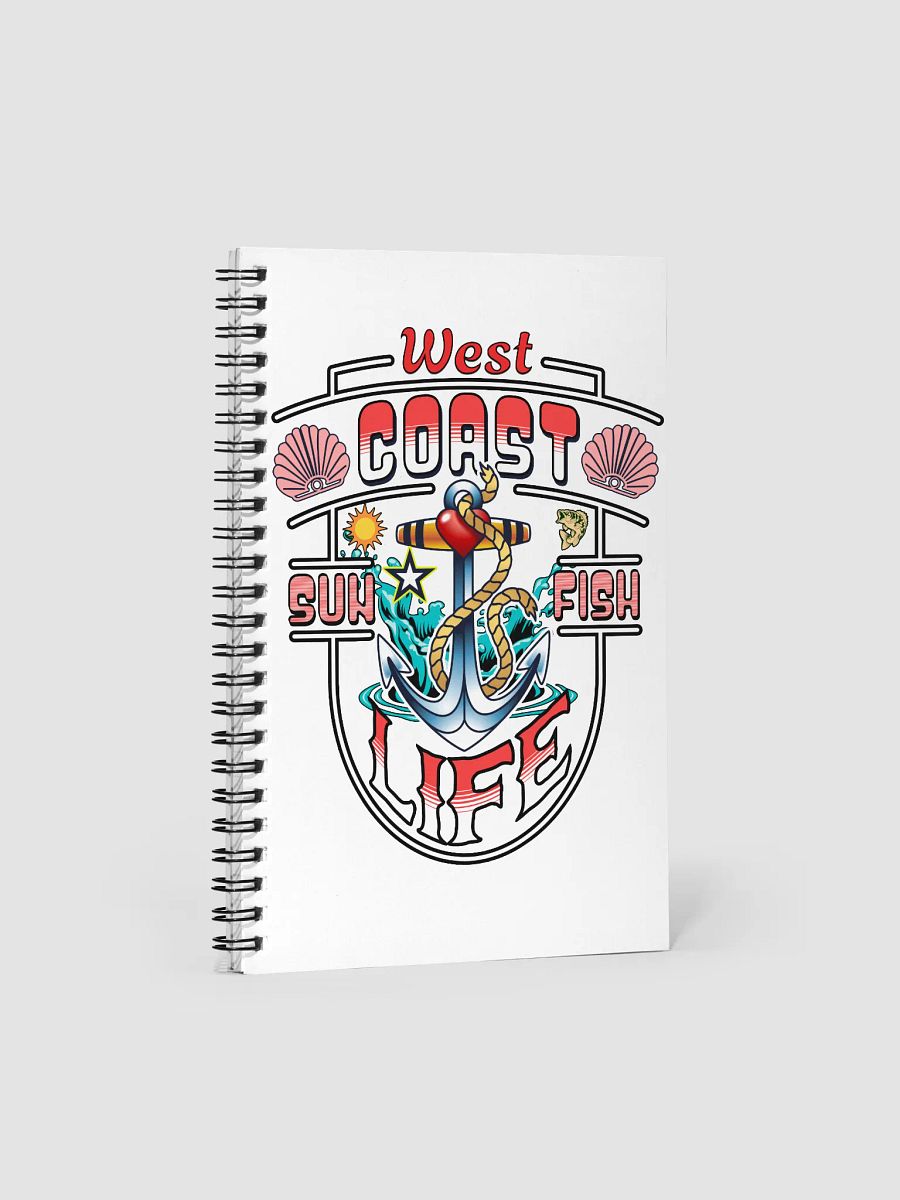 Sun Fish Life Anchor Spiral Notebook product image (1)