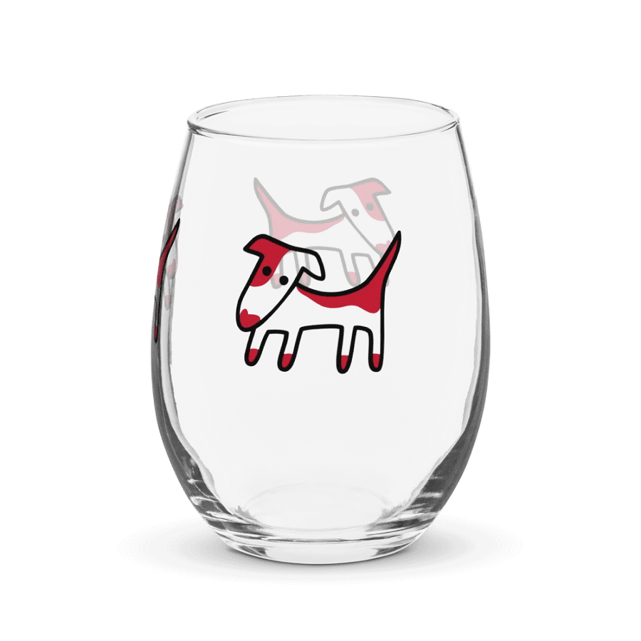 Abstract Canine Stemless Wine Glass Set product image (3)