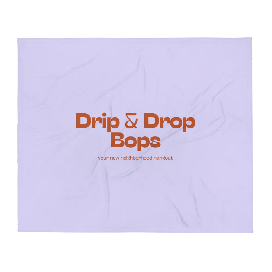 Drip & Drop Bops Throw Blanket product image (2)