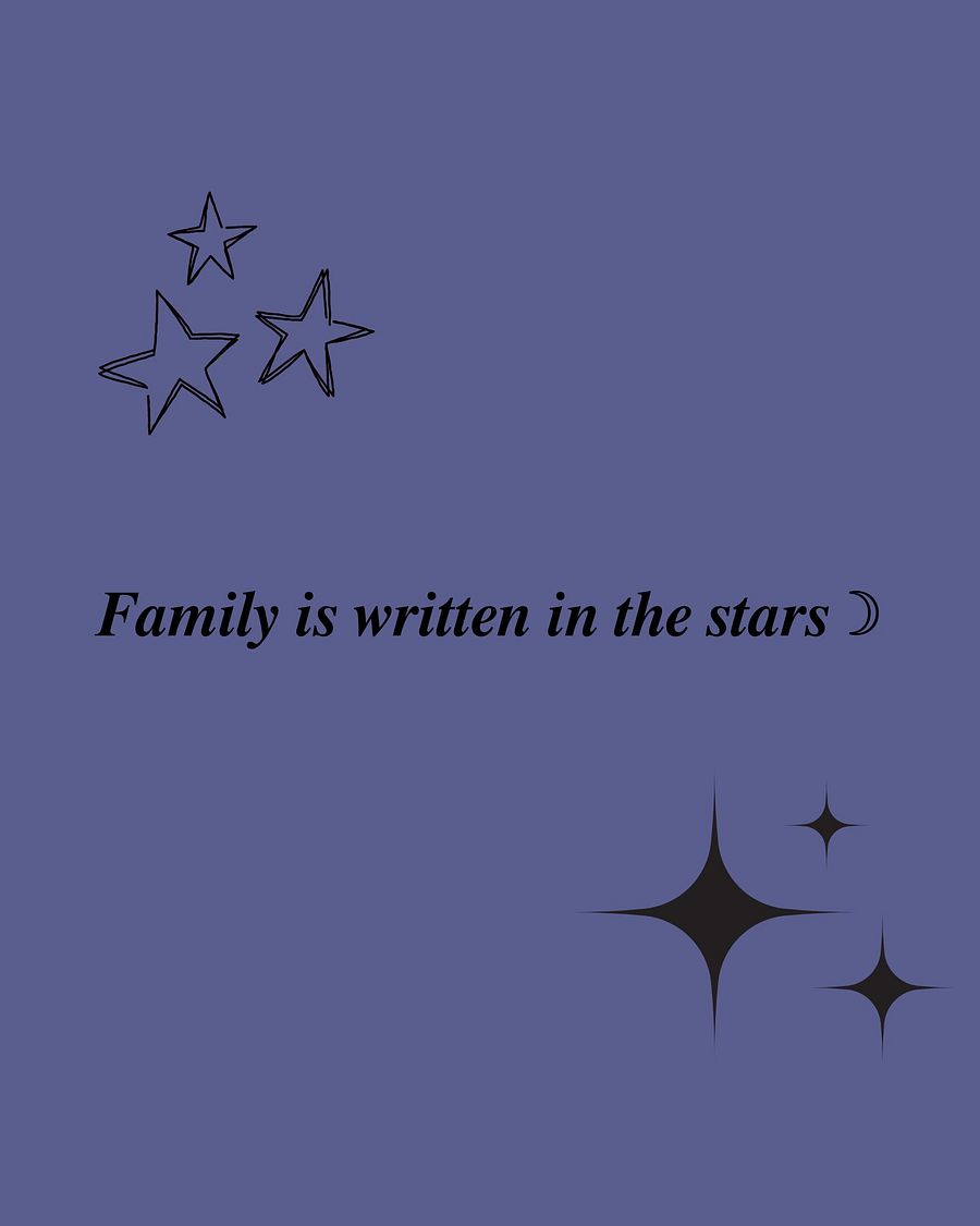 Family is written in the stars Wallpaper product image (1)