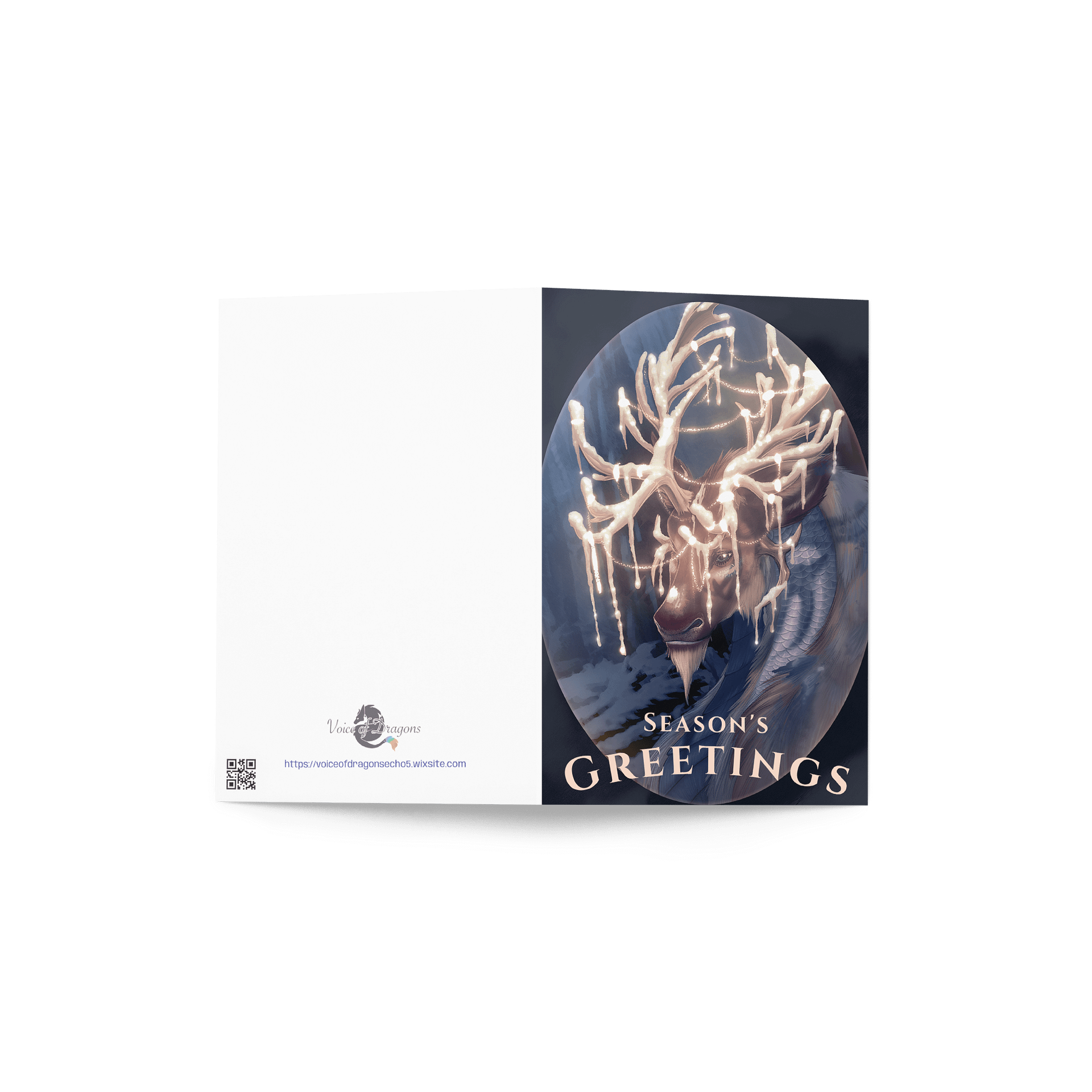Caribou Dragon Holiday Card product image (3)