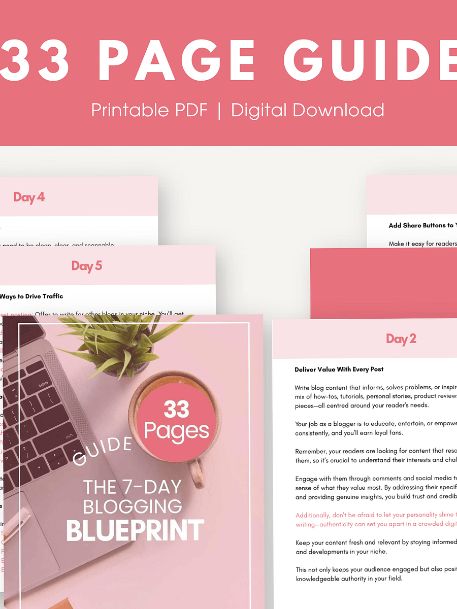 The 7-Day Blogging Blueprint product image (3)