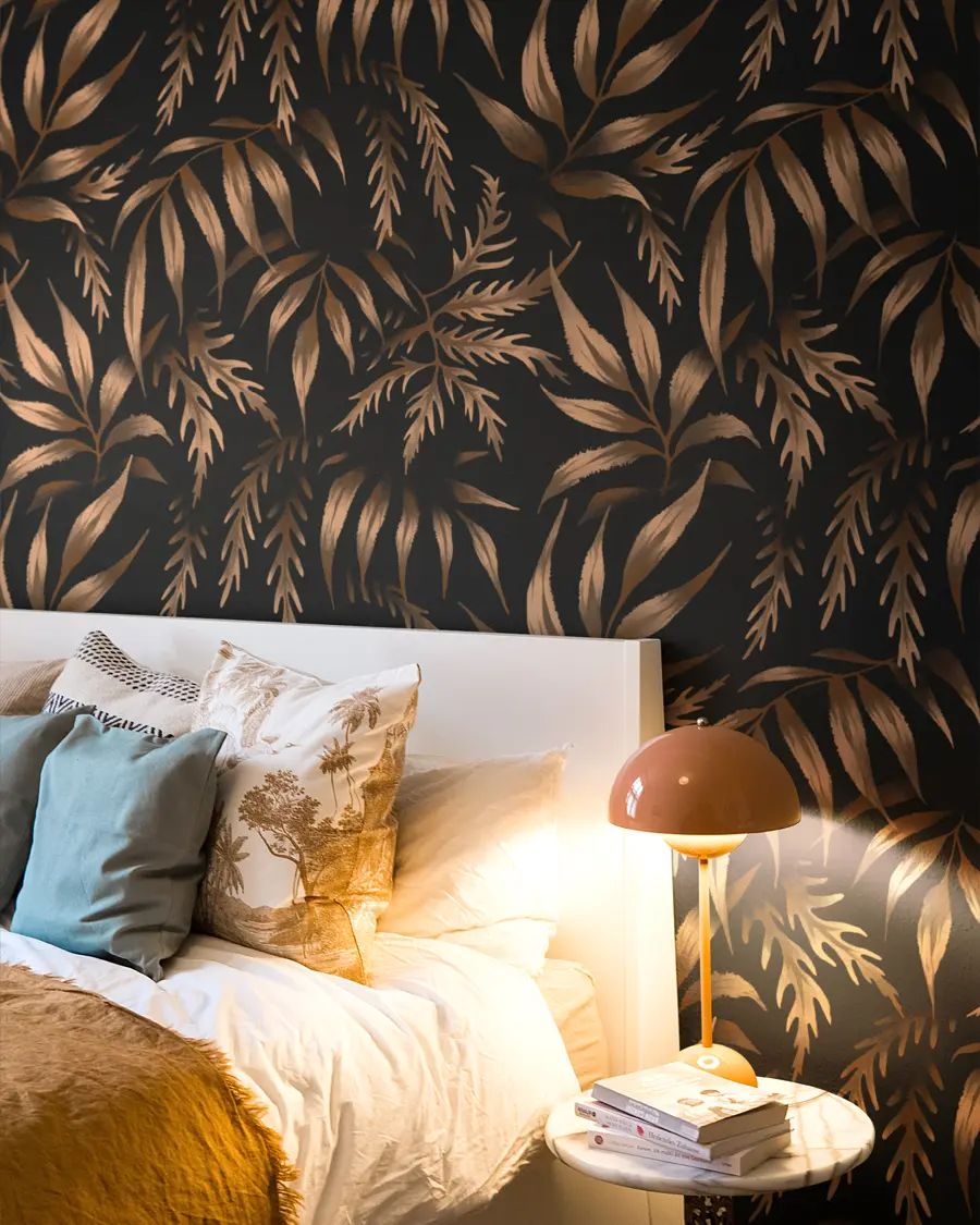 Wallpaper Mockup - Bedside with Retro Lamp product image (5)
