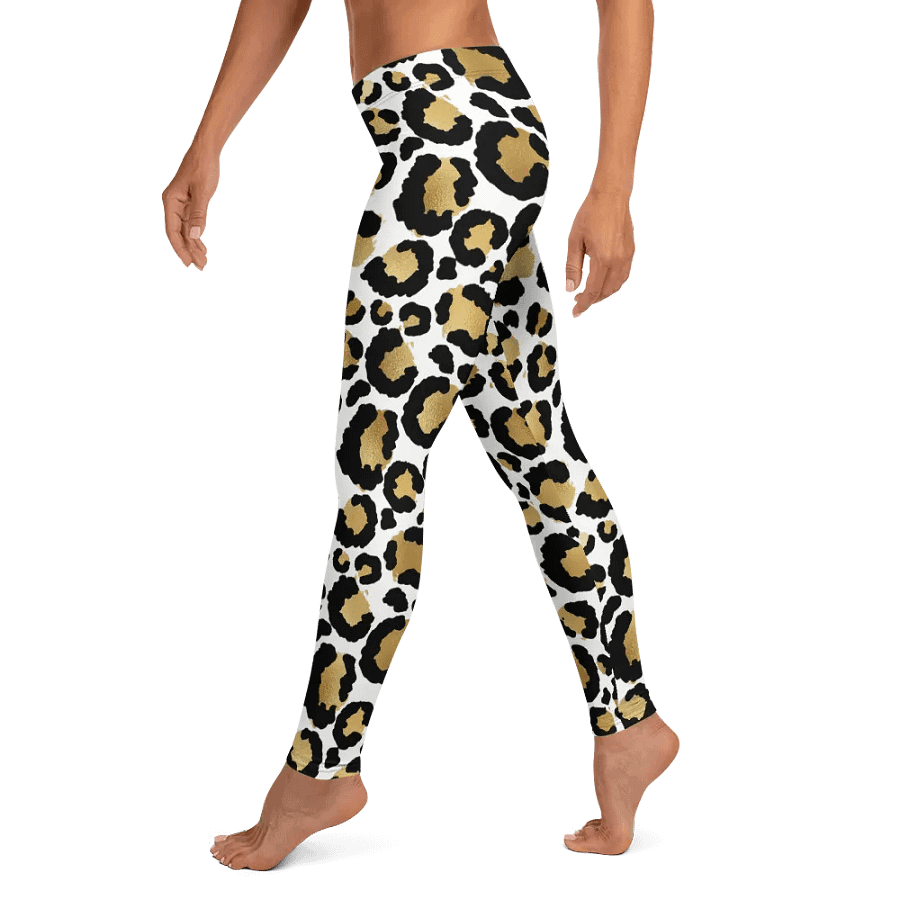 Black and Gold Leopard Overlay Print Leggings – Stylish, Bold & Luxuriously Comfortable product image (10)