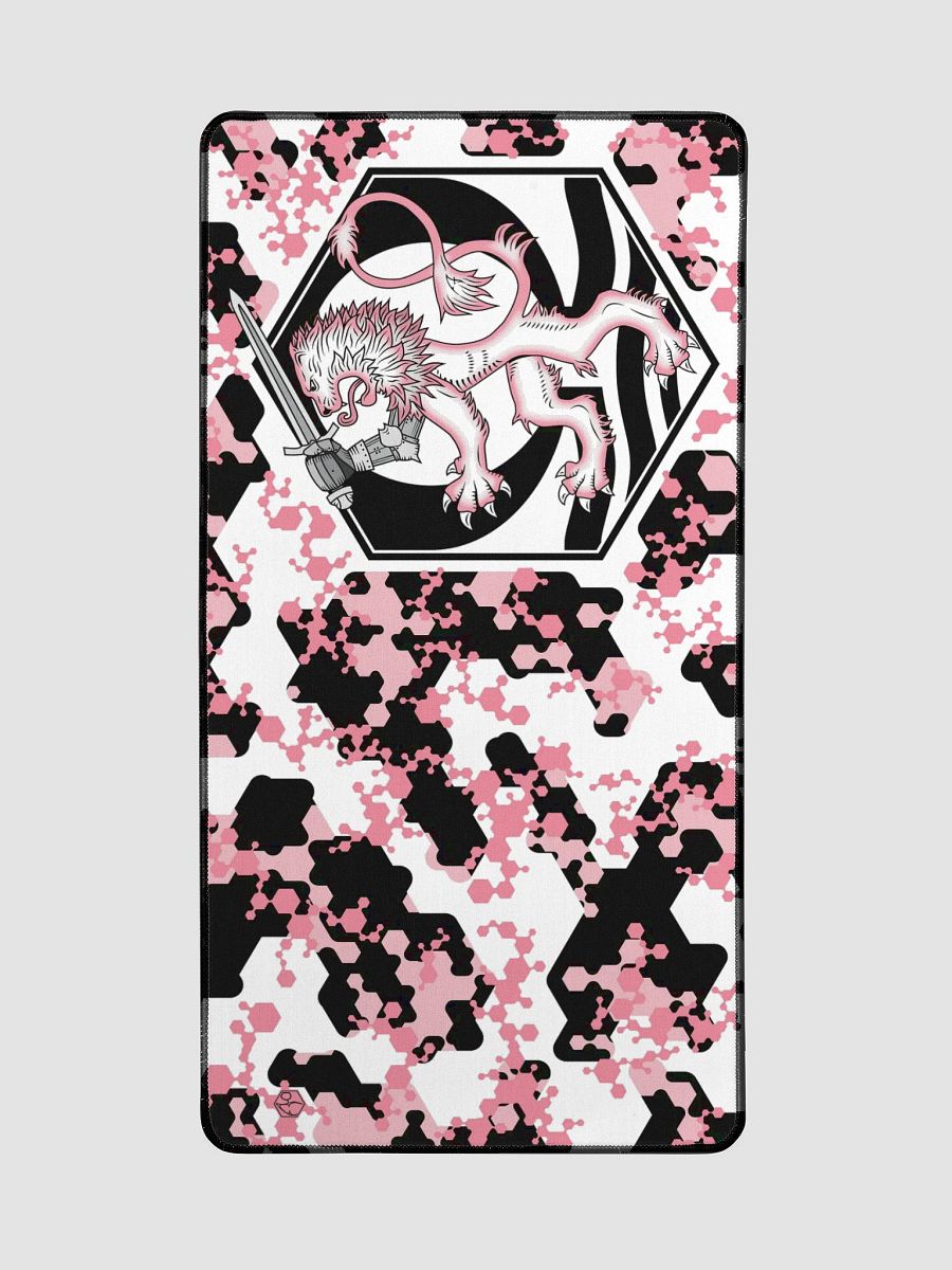 Desk Mat 15.5" x 31.5" Hexagon Camo, Lion, Pink product image (2)