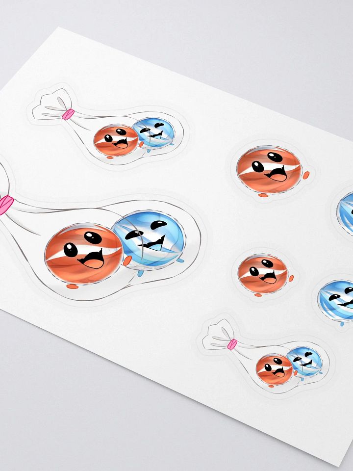 Two Marbles in a Bag Cute Version Sticker product image (2)