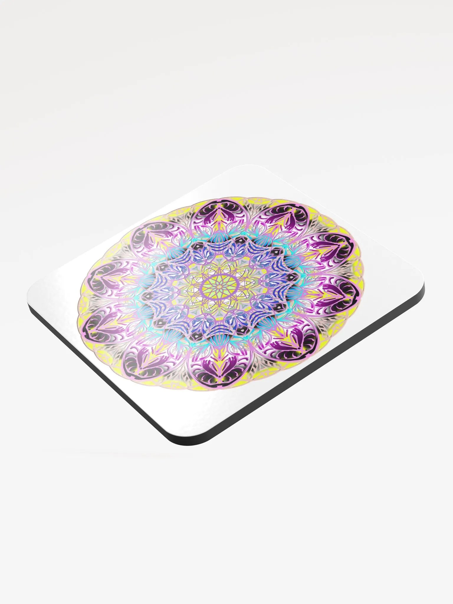 Mandala Harmony Glossed Cork Coaster product image (3)