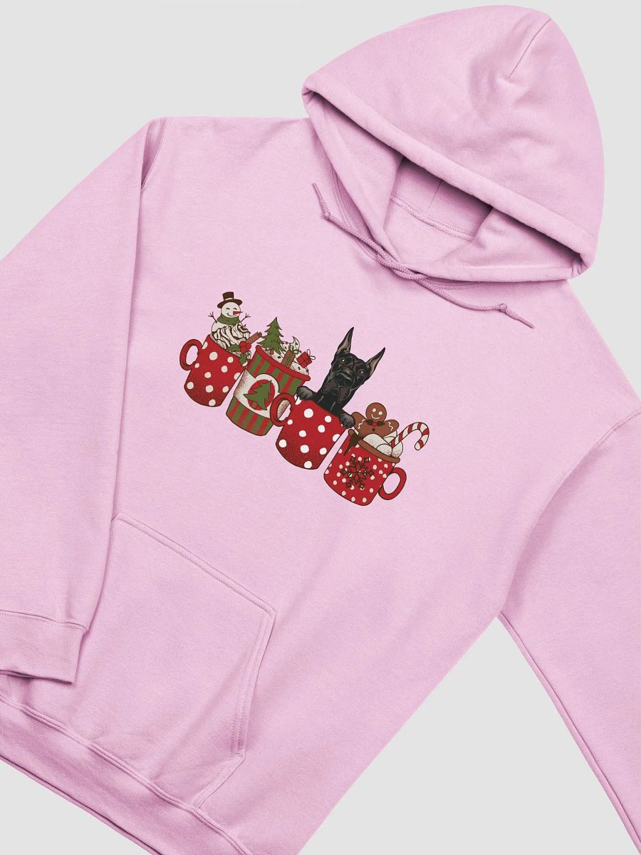 Cute Great Dane in a Christmas Cup Hooded Sweatshirt | Funny Christmas Pup in a Cup product image (10)
