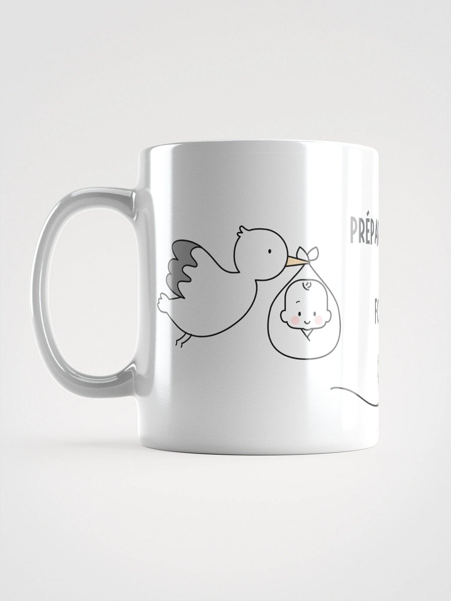 Mug Blanc - Préparez-Vous à Fondre - Cigogne Annonce Naissance - Cadeau Original product image (2)