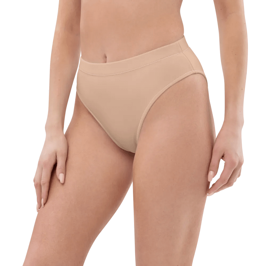 Cream Eco-Green High Waisted Bikini Bottom product image (2)