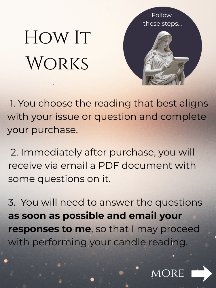 Vesta Candle Wax-Drippings in Water Reading | Focused Reading on Any Topic product image (4)