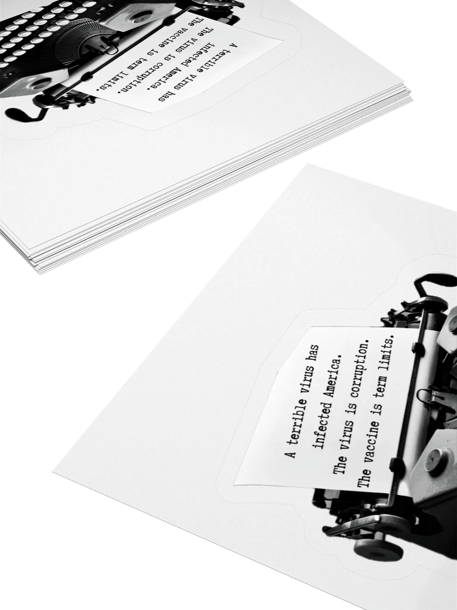 Term Limits Typewriter Sticker Set product image (10)
