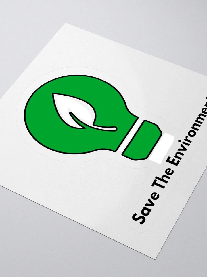 Save The Environment Sticker product image (2)