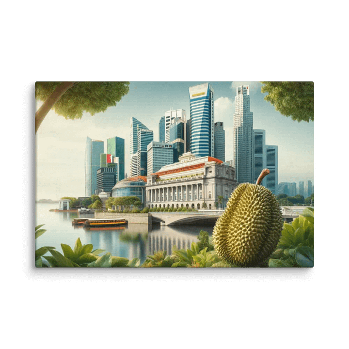Durian's Perspective Canvas: Singapore's Skyline Symphony product image (1)