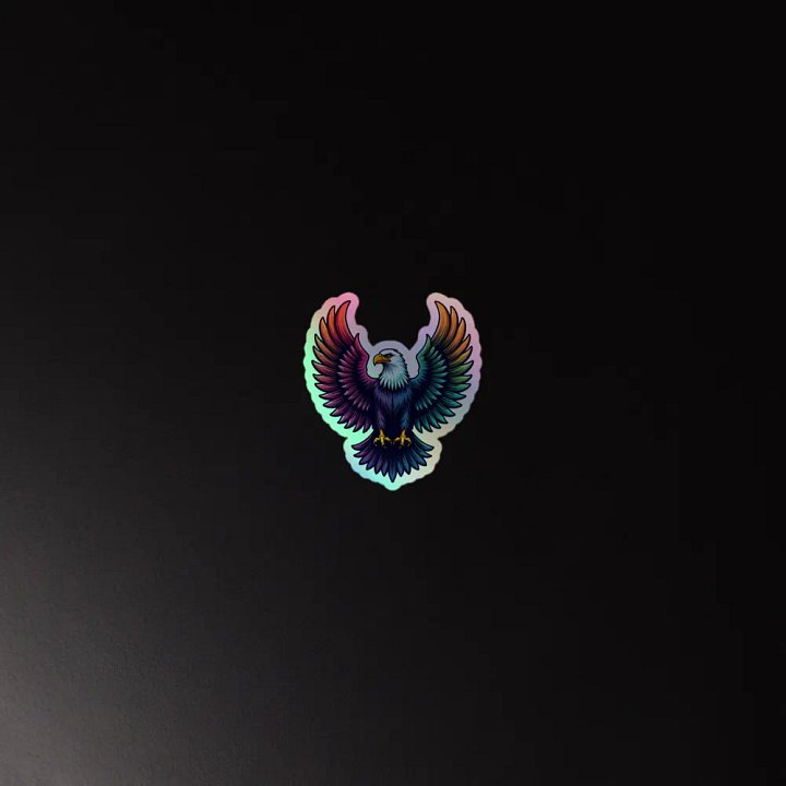 Ethereal Eagle Holographic Sticker Sheet product image (4)