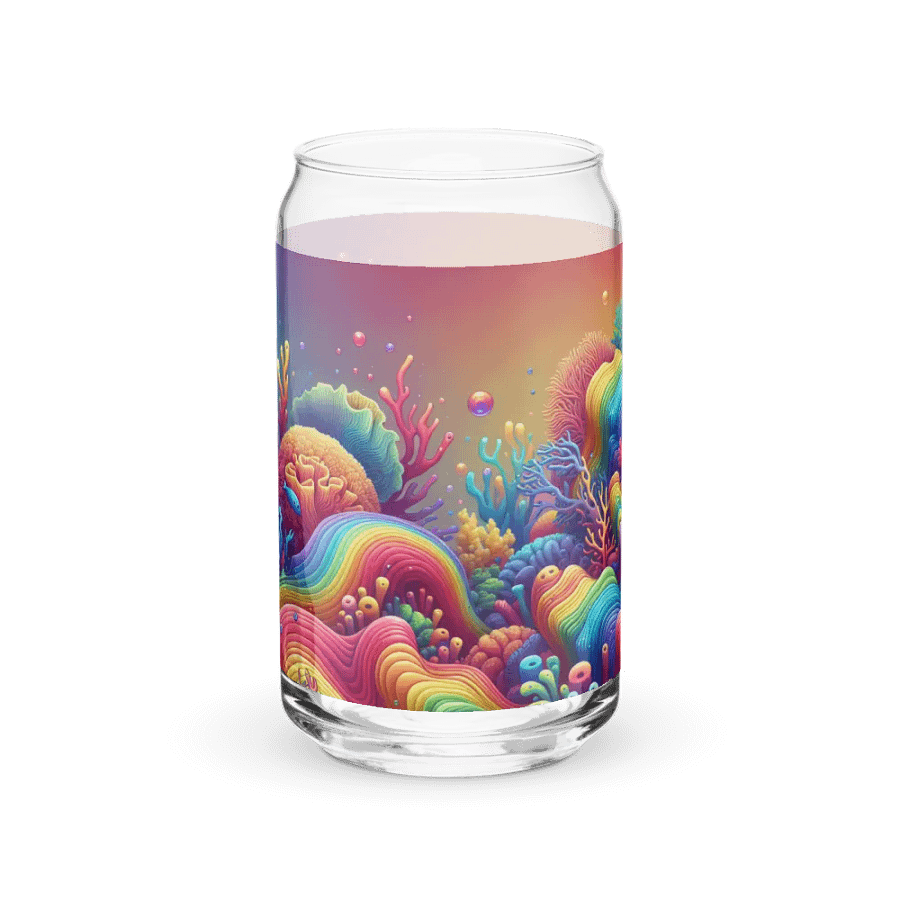 Beautiful & Vivid Rainbow Coral Ocean Themed Glass product image (10)