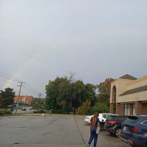 we are a few hours away but for 16years it has rained for her birthday.. this rainbow is proof her grandparents are watching ...