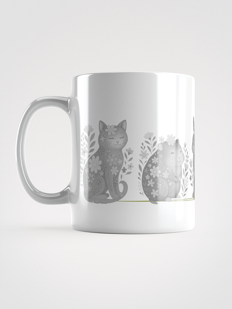 Mug Blanc - Ferme Fleurie Monochrome Série 2 - Cadeau Original product image (6)