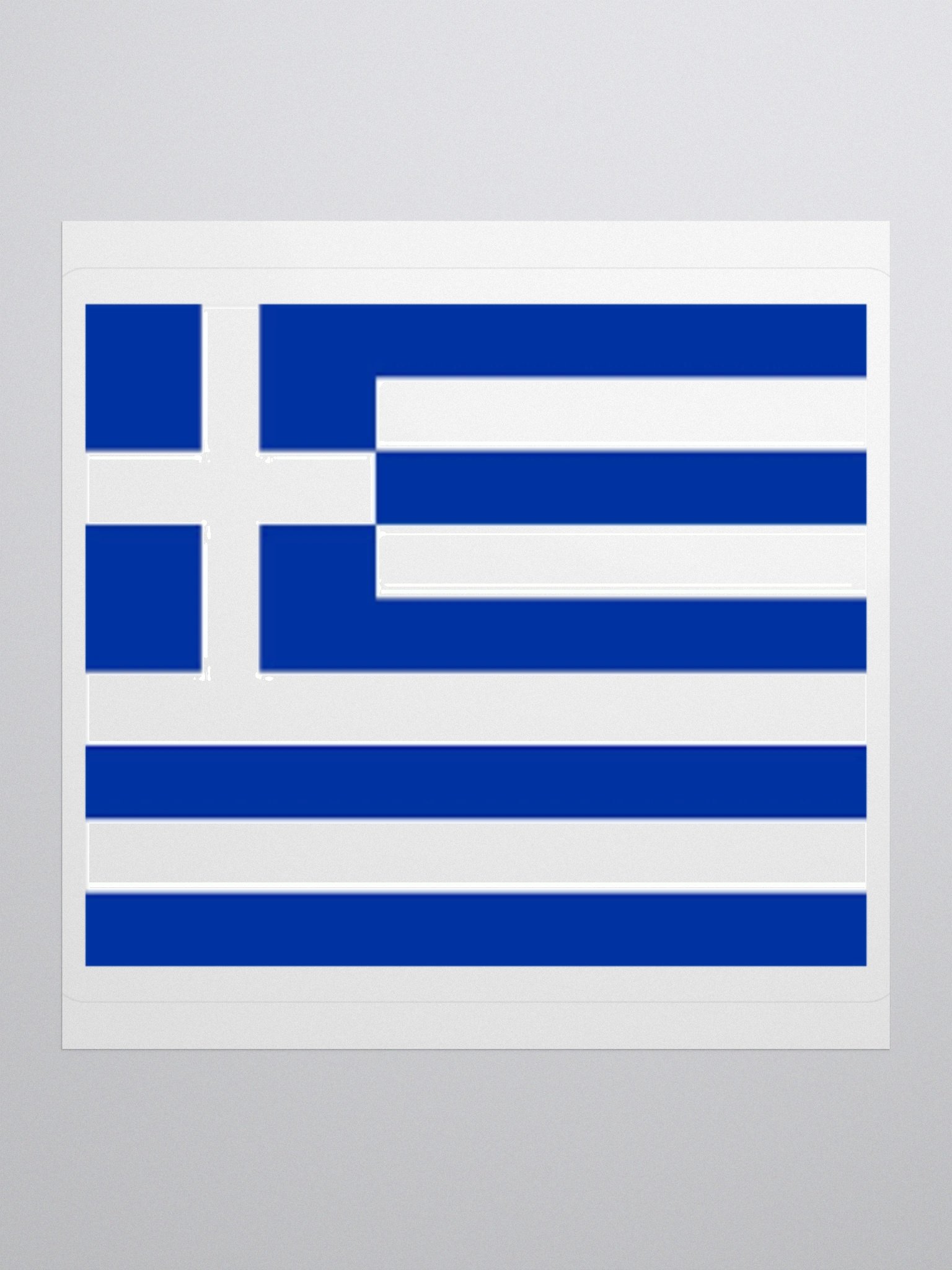 Greece Flag Sticker | Blue White Cross Design | Durable Vinyl | 3 Sizes product image (2)