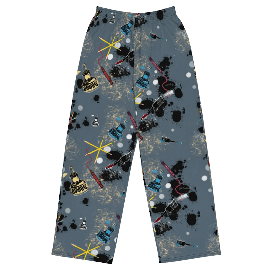 SplatterWear #6 Wide Unisex Pants/Steel product image (1)