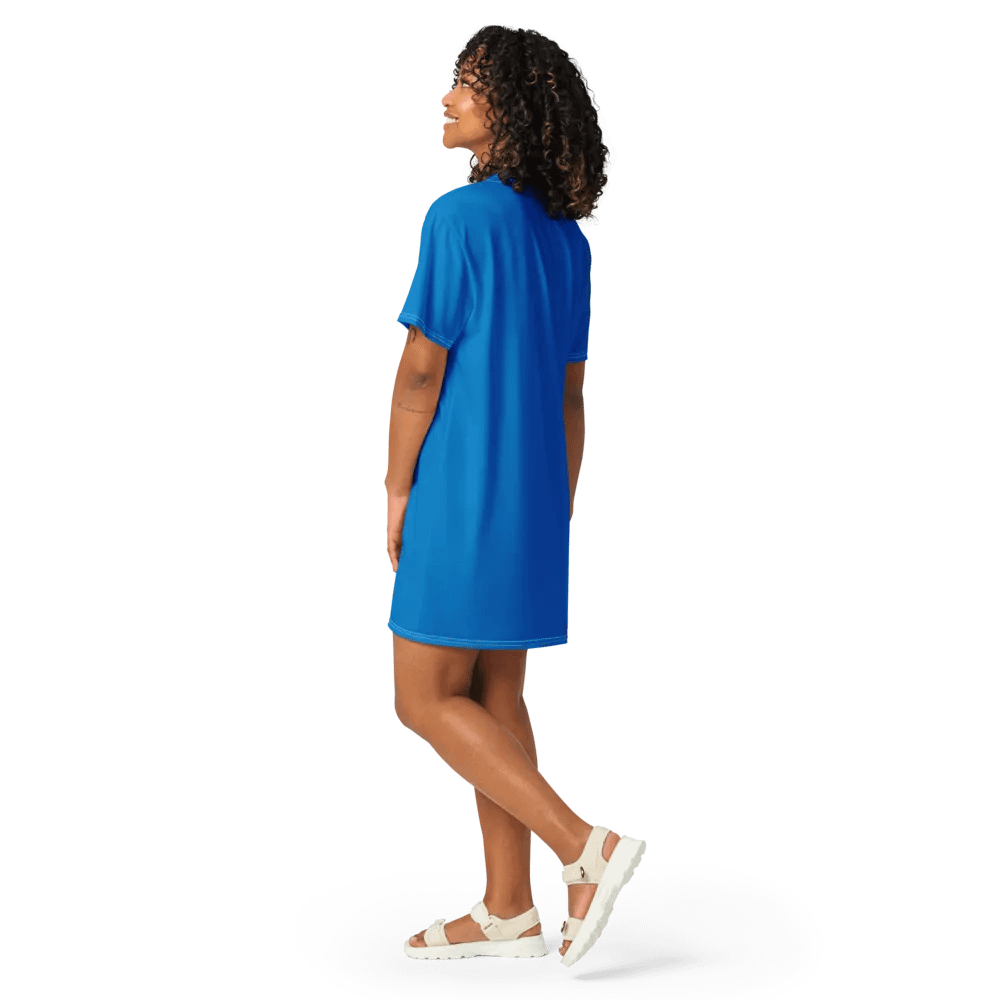 Raq Logo T-shirt Dress (royal blue) product image (11)