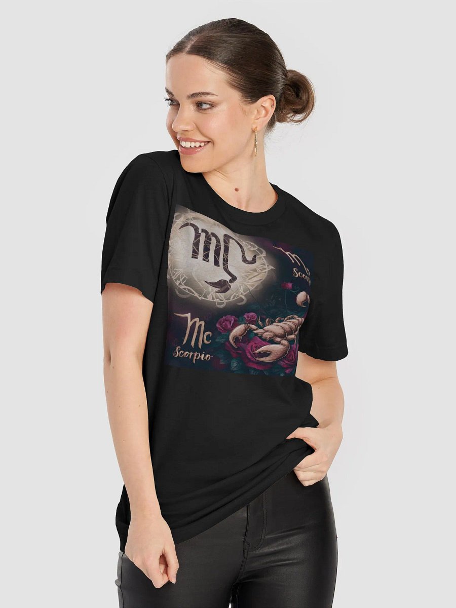 Scorpio Zodiac Unisex Supersoft T-Shirt with Floral Design product image (9)