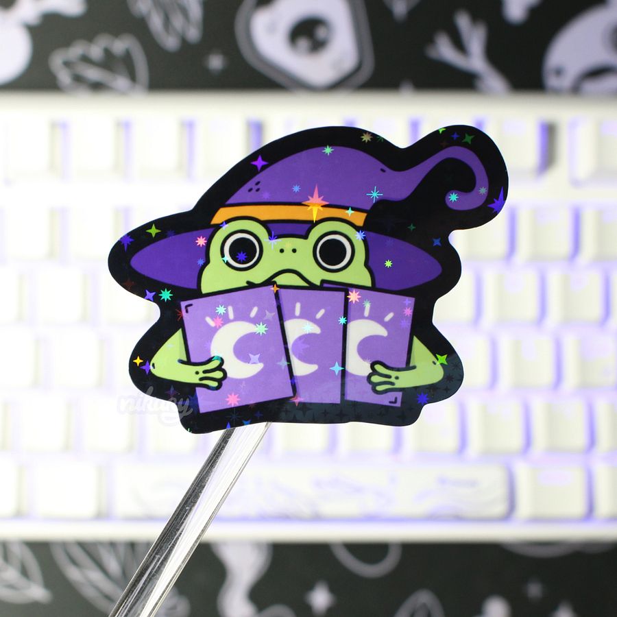 Tarot Froggie Stickers | 2 Colors product image (1)