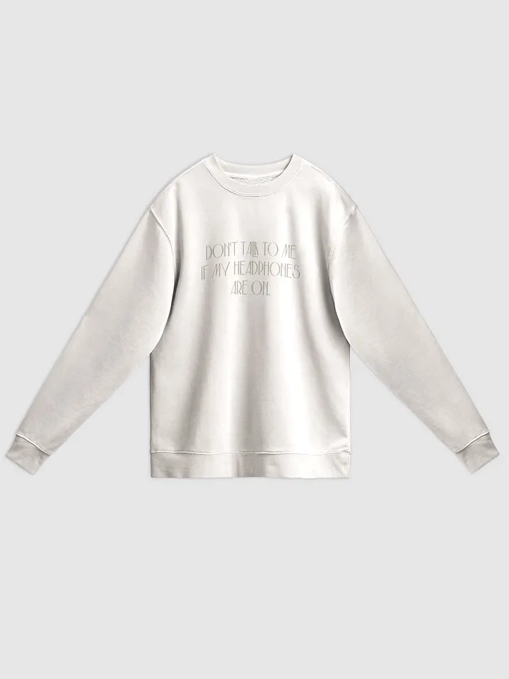 HEADPHONES ON (variant 17) printed pigment crewneck product image (9)