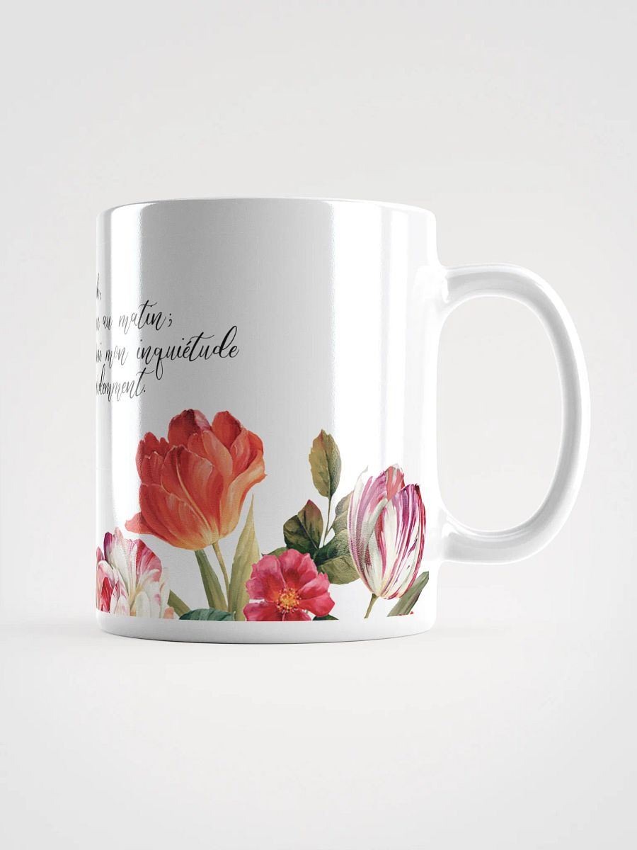'Ô Jéhovah, Tu Entendras' Psaume 5:3 Floral Glossy Mug product image (3)