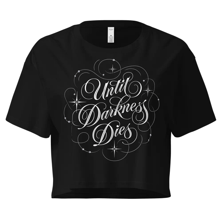 Until Darkness Dies (swirls design) Women's Premium Crop Top product image (1)