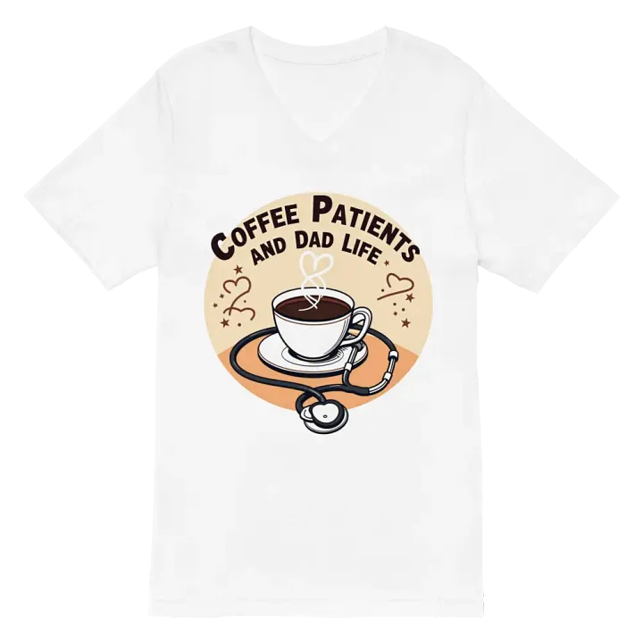 stethoscope , Coffee, Patient and dad life, Care T-shirt product image (2)