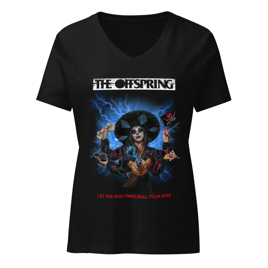 Offspring Let the Bad Times Roll V-Neck T-Shirt product image (1)