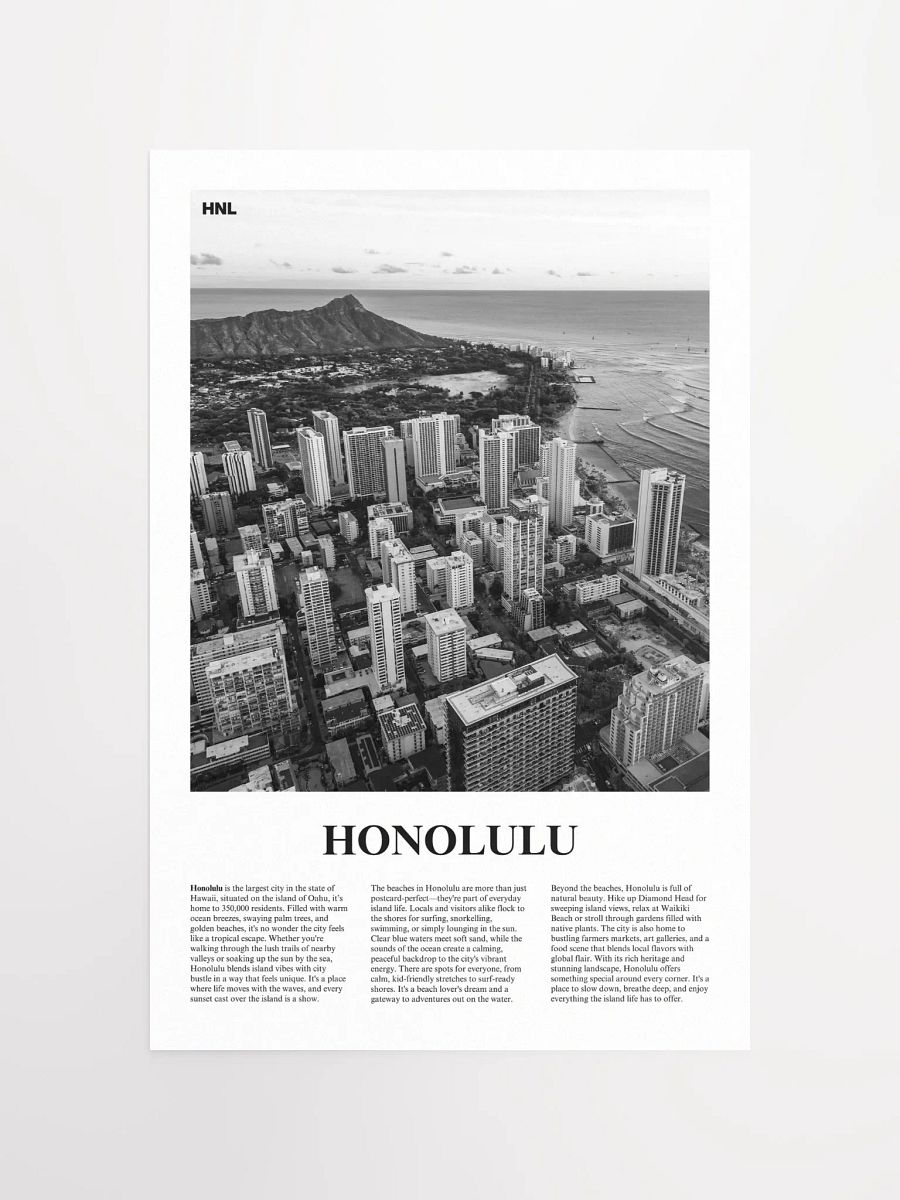 Honolulu 01 Newspaper Poster product image (10)