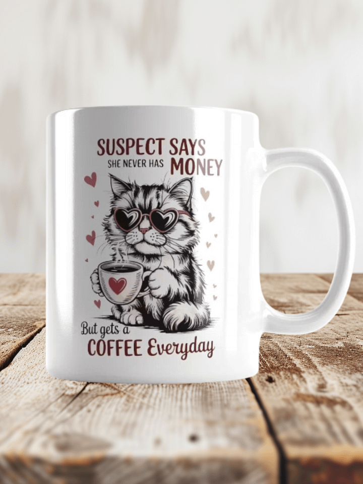 Suspect Says No Money Mug product image (1)