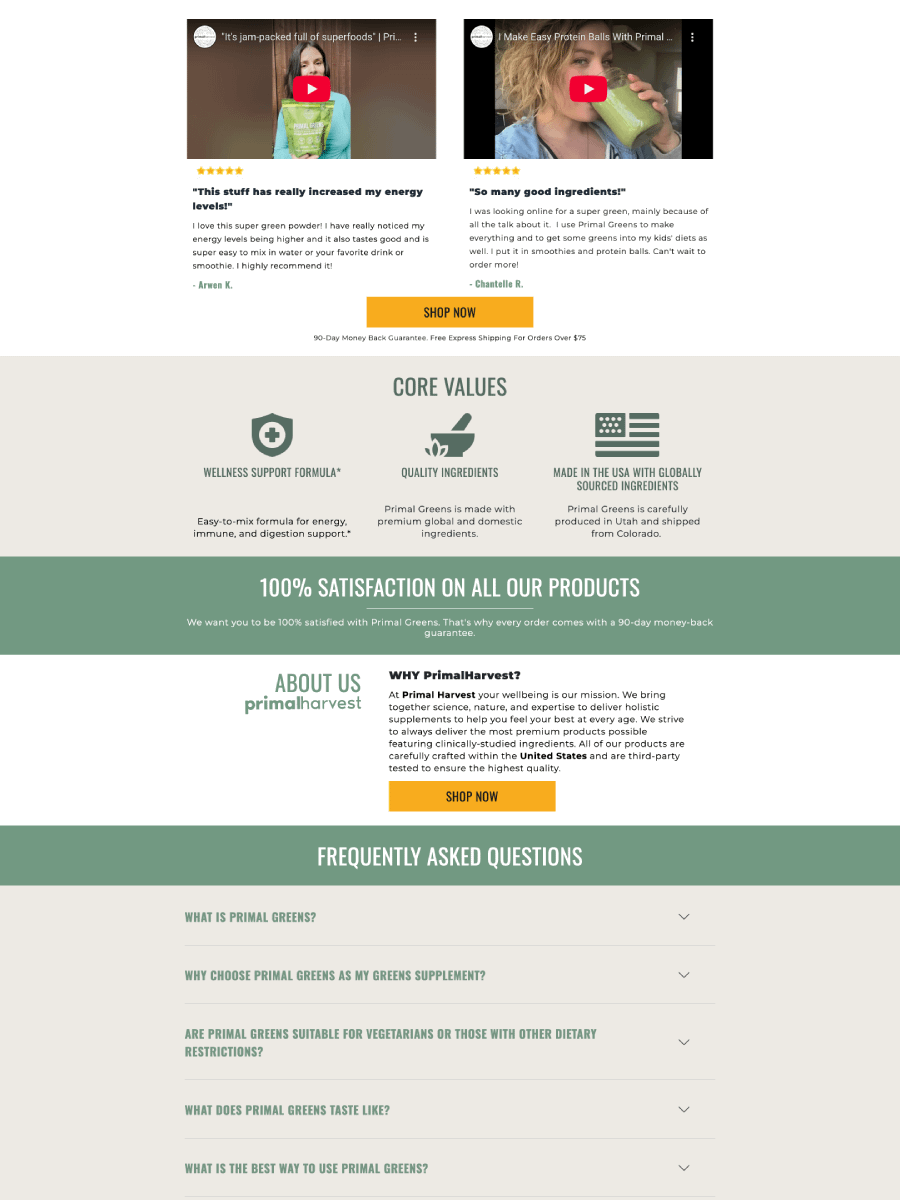 Primal Harvest - Replo Landing Page Template product image (5)