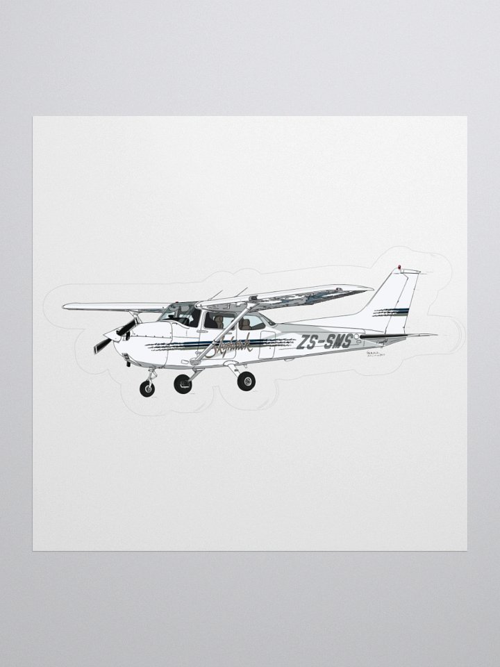 Cessna 172 Skyhawk II ZS-SMS Aviation Sticker product image (1)