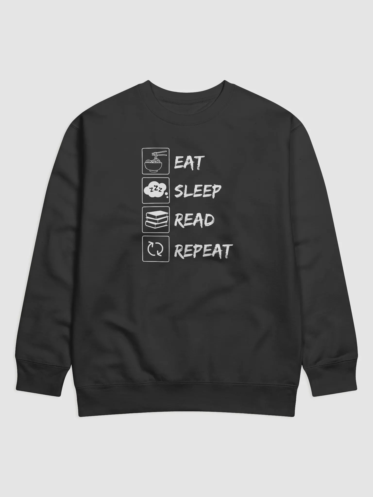 Eat, Sleep, Read, Repeat Sweatshirt | Premium Cotton Comfort product image (1)