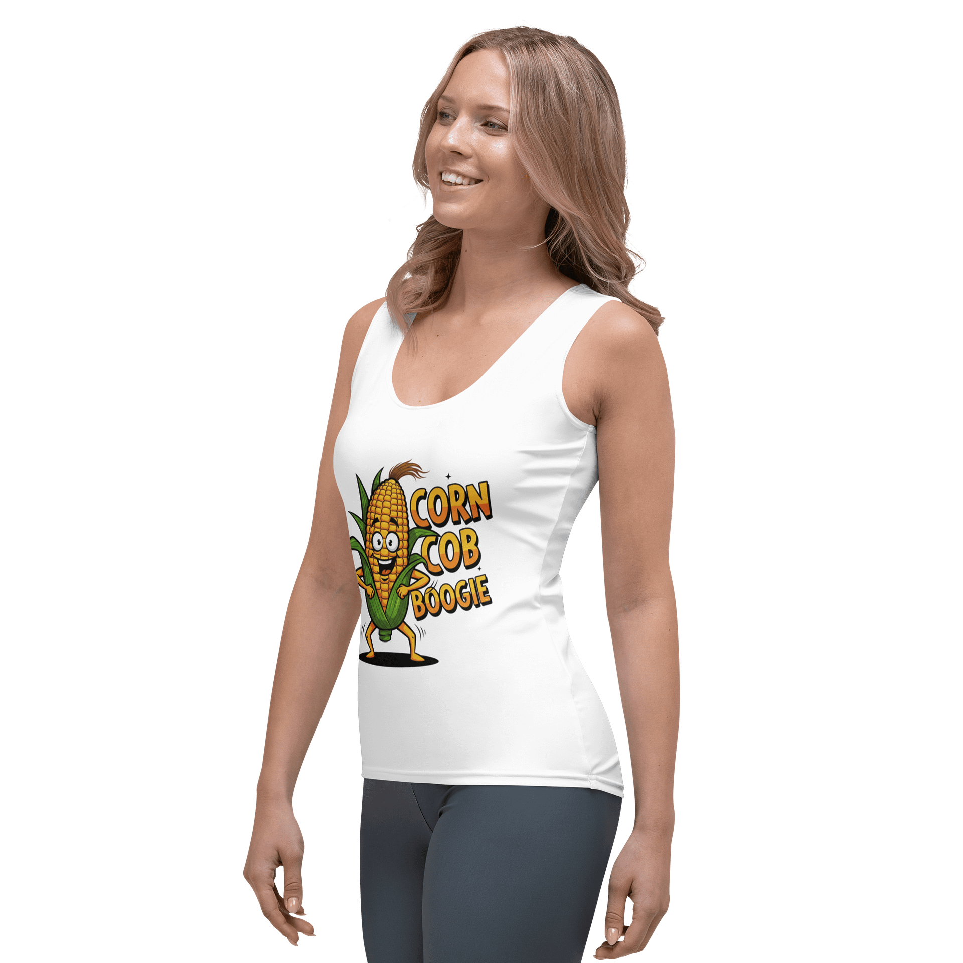 Corn Cob Boogie All-Over Print Women's Tank Top product image (3)