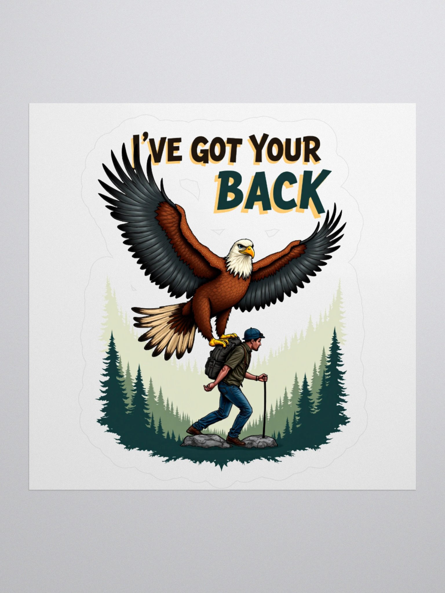 I've Got Your Back Kiss Cut Stickers product image (3)