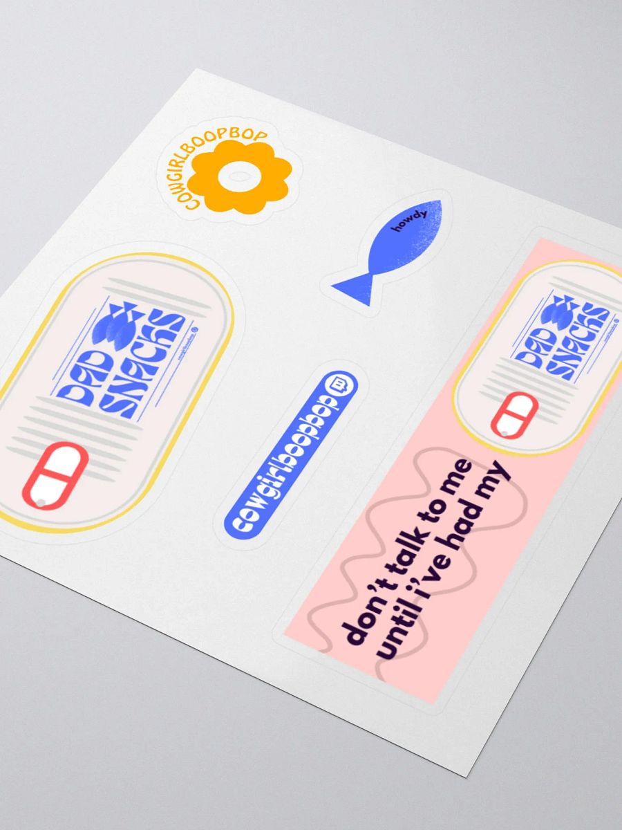 dad snack sticker pack product image (4)