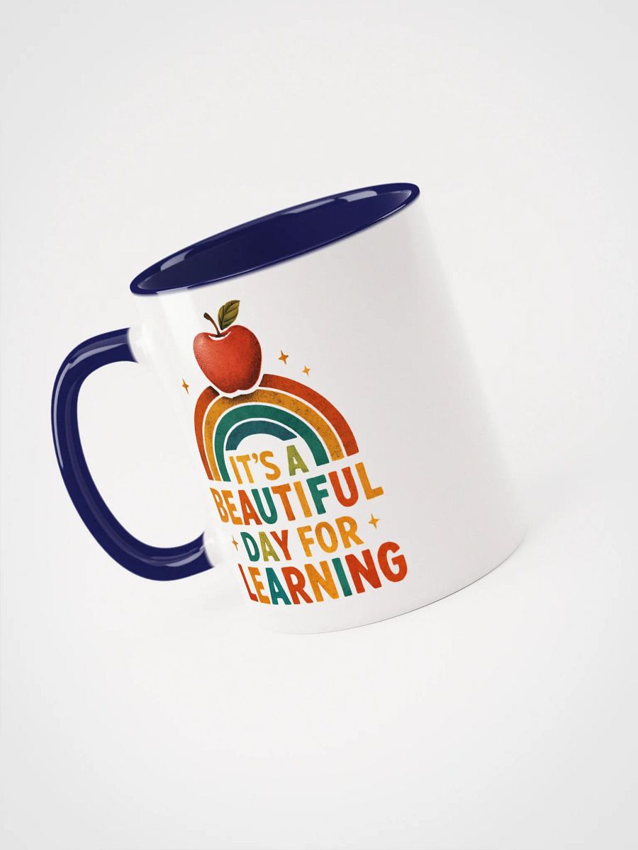 Beautiful Day for Learning Mug – Colorful Rainbow Teacher Cup product image (3)