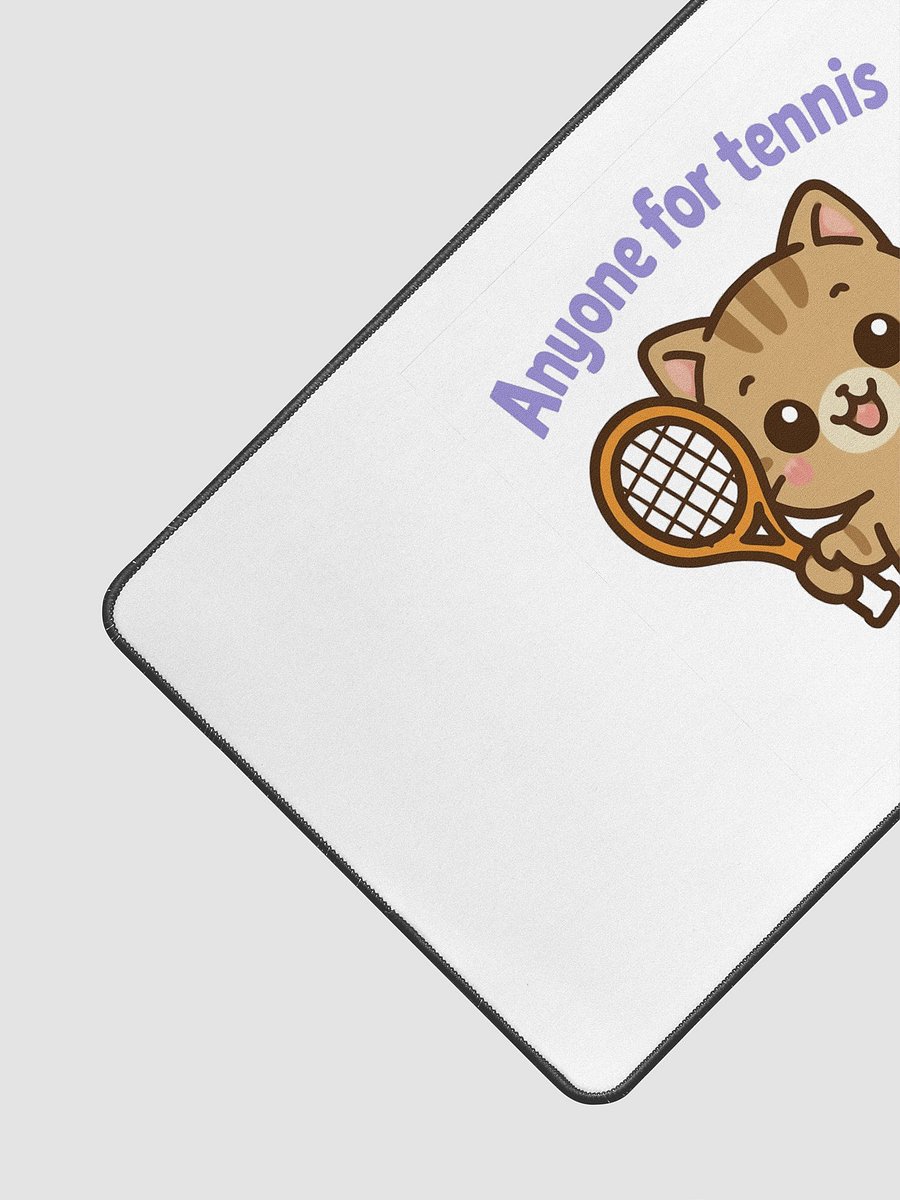 Cheerful Cat Tennis Desk Mat product image (3)